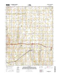 Garden Plain Kansas Current topographic map, 1:24000 scale, 7.5 X 7.5 Minute, Year 2015