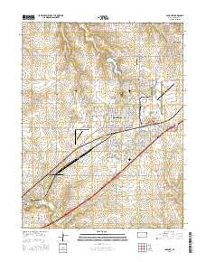 Gardner Kansas Current topographic map, 1:24000 scale, 7.5 X 7.5 Minute, Year 2015