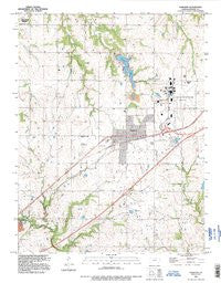 Gardner Kansas Historical topographic map, 1:24000 scale, 7.5 X 7.5 Minute, Year 1991