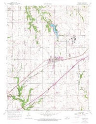 Gardner Kansas Historical topographic map, 1:24000 scale, 7.5 X 7.5 Minute, Year 1957