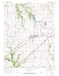 Gardner Kansas Historical topographic map, 1:24000 scale, 7.5 X 7.5 Minute, Year 1957
