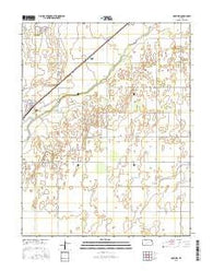 Garfield Kansas Current topographic map, 1:24000 scale, 7.5 X 7.5 Minute, Year 2015