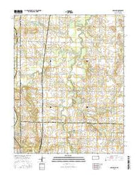 Garland Kansas Current topographic map, 1:24000 scale, 7.5 X 7.5 Minute, Year 2015