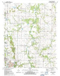 Garland Kansas Historical topographic map, 1:24000 scale, 7.5 X 7.5 Minute, Year 1991