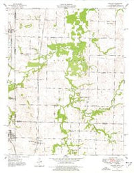 Garland Kansas Historical topographic map, 1:24000 scale, 7.5 X 7.5 Minute, Year 1948