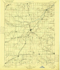 Garnett Kansas Historical topographic map, 1:125000 scale, 30 X 30 Minute, Year 1894