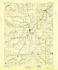 Garnett Kansas Historical topographic map, 1:125000 scale, 30 X 30 Minute, Year 1894