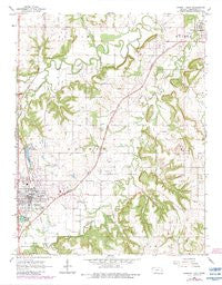 Garnett East Kansas Historical topographic map, 1:24000 scale, 7.5 X 7.5 Minute, Year 1966