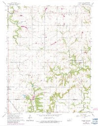 Garnett NW Kansas Historical topographic map, 1:24000 scale, 7.5 X 7.5 Minute, Year 1966