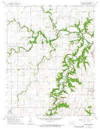 Garnett West Kansas Historical topographic map, 1:24000 scale, 7.5 X 7.5 Minute, Year 1966