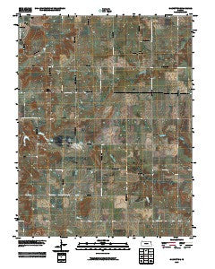 Garnett SE Kansas Historical topographic map, 1:24000 scale, 7.5 X 7.5 Minute, Year 2009