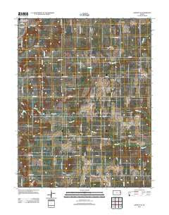 Garnett SE Kansas Historical topographic map, 1:24000 scale, 7.5 X 7.5 Minute, Year 2012