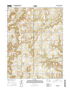 Garnett SE Kansas Current topographic map, 1:24000 scale, 7.5 X 7.5 Minute, Year 2015