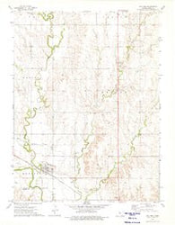Gaylord Kansas Historical topographic map, 1:24000 scale, 7.5 X 7.5 Minute, Year 1973