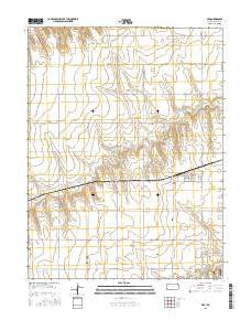 Gem Kansas Current topographic map, 1:24000 scale, 7.5 X 7.5 Minute, Year 2015