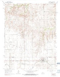 Geneseo Kansas Historical topographic map, 1:24000 scale, 7.5 X 7.5 Minute, Year 1964