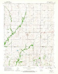 Geneva Kansas Historical topographic map, 1:24000 scale, 7.5 X 7.5 Minute, Year 1966