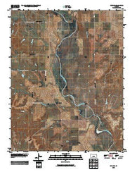Gerlane Kansas Historical topographic map, 1:24000 scale, 7.5 X 7.5 Minute, Year 2009