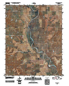 Gerlane Kansas Historical topographic map, 1:24000 scale, 7.5 X 7.5 Minute, Year 2009