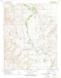 Gerlane Kansas Historical topographic map, 1:24000 scale, 7.5 X 7.5 Minute, Year 1973