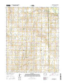 Geuda Springs Kansas Current topographic map, 1:24000 scale, 7.5 X 7.5 Minute, Year 2015