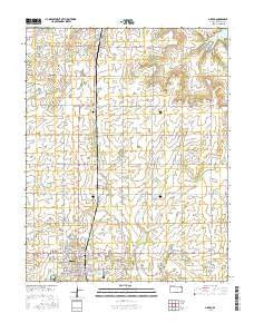 Girard Kansas Current topographic map, 1:24000 scale, 7.5 X 7.5 Minute, Year 2015