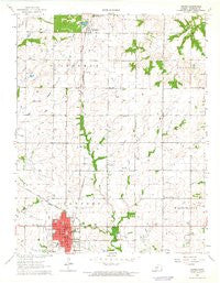 Girard Kansas Historical topographic map, 1:24000 scale, 7.5 X 7.5 Minute, Year 1964
