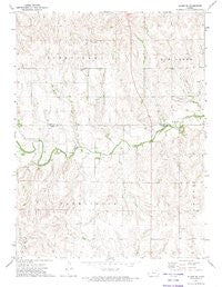 Glade SE Kansas Historical topographic map, 1:24000 scale, 7.5 X 7.5 Minute, Year 1972