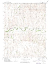 Glade SW Kansas Historical topographic map, 1:24000 scale, 7.5 X 7.5 Minute, Year 1972