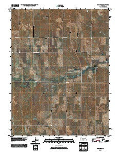 Glade SE Kansas Historical topographic map, 1:24000 scale, 7.5 X 7.5 Minute, Year 2009