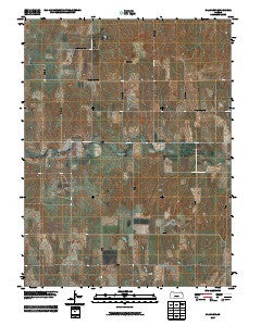 Glade SW Kansas Historical topographic map, 1:24000 scale, 7.5 X 7.5 Minute, Year 2009