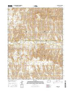 Glade SW Kansas Current topographic map, 1:24000 scale, 7.5 X 7.5 Minute, Year 2015