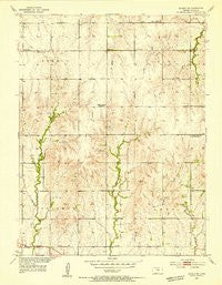 Glasco NE Kansas Historical topographic map, 1:24000 scale, 7.5 X 7.5 Minute, Year 1953