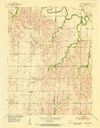 Glasco SW Kansas Historical topographic map, 1:24000 scale, 7.5 X 7.5 Minute, Year 1952