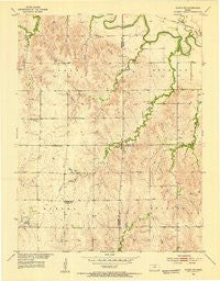 Glasco SW Kansas Historical topographic map, 1:24000 scale, 7.5 X 7.5 Minute, Year 1952