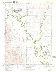 Glasco Kansas Historical topographic map, 1:24000 scale, 7.5 X 7.5 Minute, Year 1952