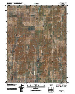 Glasco NE Kansas Historical topographic map, 1:24000 scale, 7.5 X 7.5 Minute, Year 2009