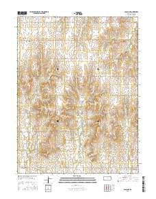 Glasco NE Kansas Current topographic map, 1:24000 scale, 7.5 X 7.5 Minute, Year 2015