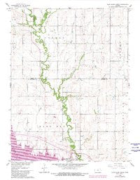 Glen Elder North Kansas Historical topographic map, 1:24000 scale, 7.5 X 7.5 Minute, Year 1962