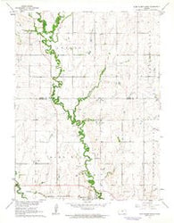 Glen Elder North Kansas Historical topographic map, 1:24000 scale, 7.5 X 7.5 Minute, Year 1962