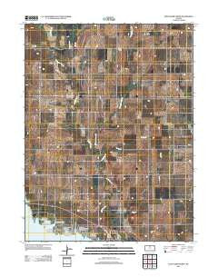 Glen Elder North Kansas Historical topographic map, 1:24000 scale, 7.5 X 7.5 Minute, Year 2012
