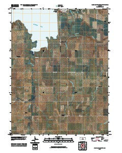 Glen Elder South Kansas Historical topographic map, 1:24000 scale, 7.5 X 7.5 Minute, Year 2010