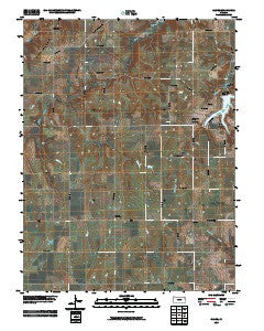 Globe Kansas Historical topographic map, 1:24000 scale, 7.5 X 7.5 Minute, Year 2009
