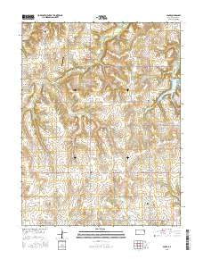 Globe Kansas Current topographic map, 1:24000 scale, 7.5 X 7.5 Minute, Year 2015