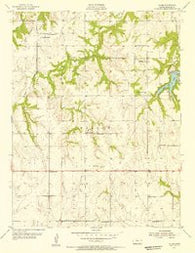 Globe Kansas Historical topographic map, 1:24000 scale, 7.5 X 7.5 Minute, Year 1955
