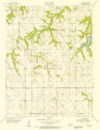 Globe Kansas Historical topographic map, 1:24000 scale, 7.5 X 7.5 Minute, Year 1955