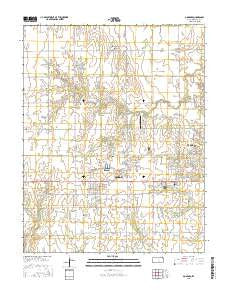 Goddard Kansas Current topographic map, 1:24000 scale, 7.5 X 7.5 Minute, Year 2015