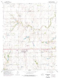 Goddard Kansas Historical topographic map, 1:24000 scale, 7.5 X 7.5 Minute, Year 1965
