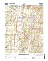 Goessel Kansas Current topographic map, 1:24000 scale, 7.5 X 7.5 Minute, Year 2015