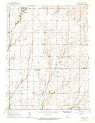 Goessel Kansas Historical topographic map, 1:24000 scale, 7.5 X 7.5 Minute, Year 1965